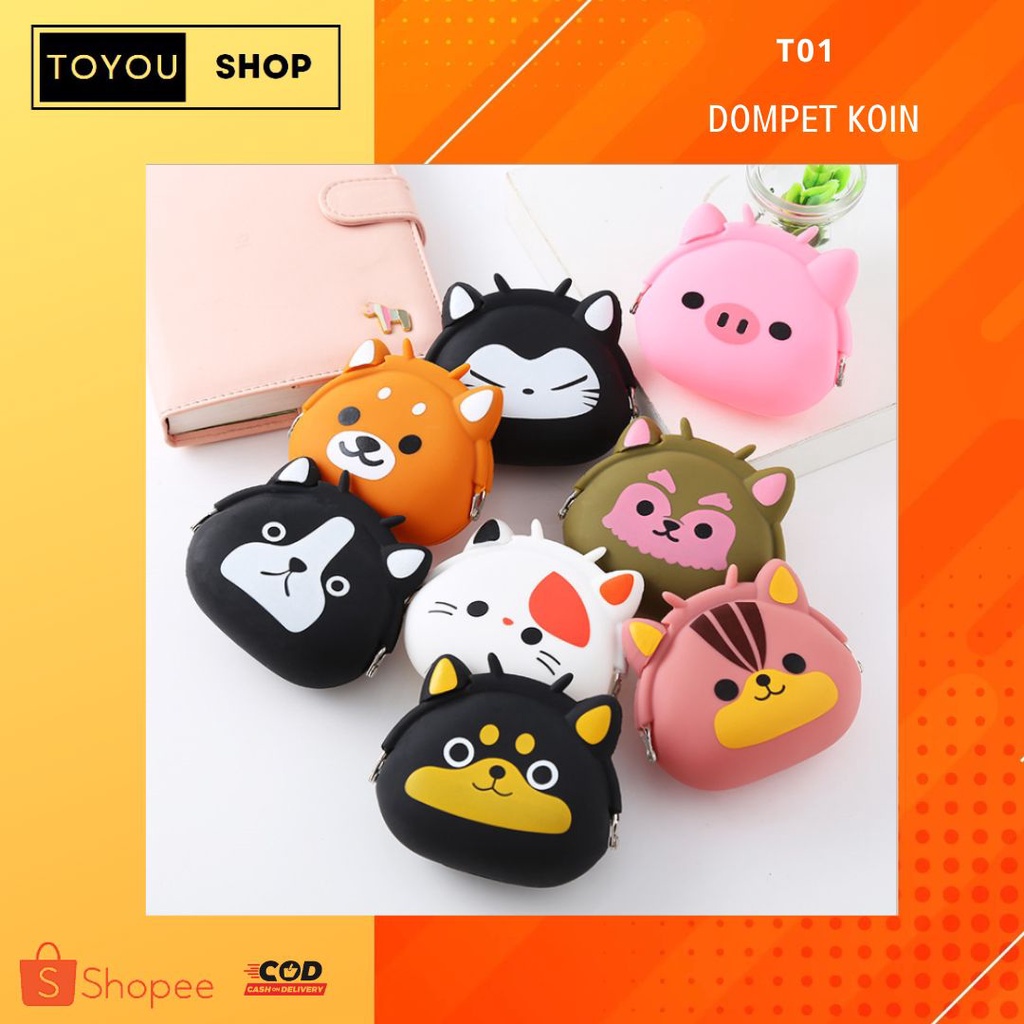 [TOYOU SHOP T01] DOMPET KOIN | DOMPET SILIKON | DOMPET KARAKTER | DOMPET IMUT