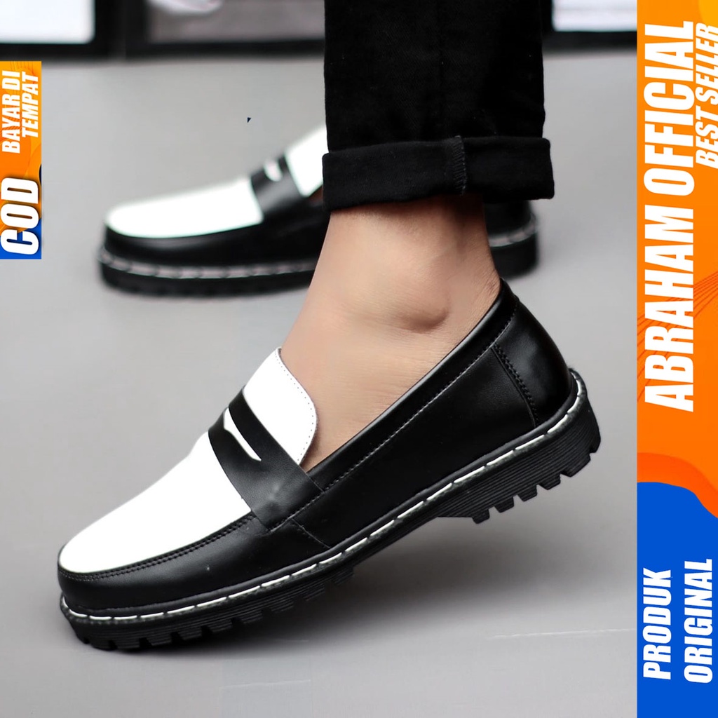 Sepatu Docmart Loafers Formal Pantofel Kerja Pria Abraham VINICIUS