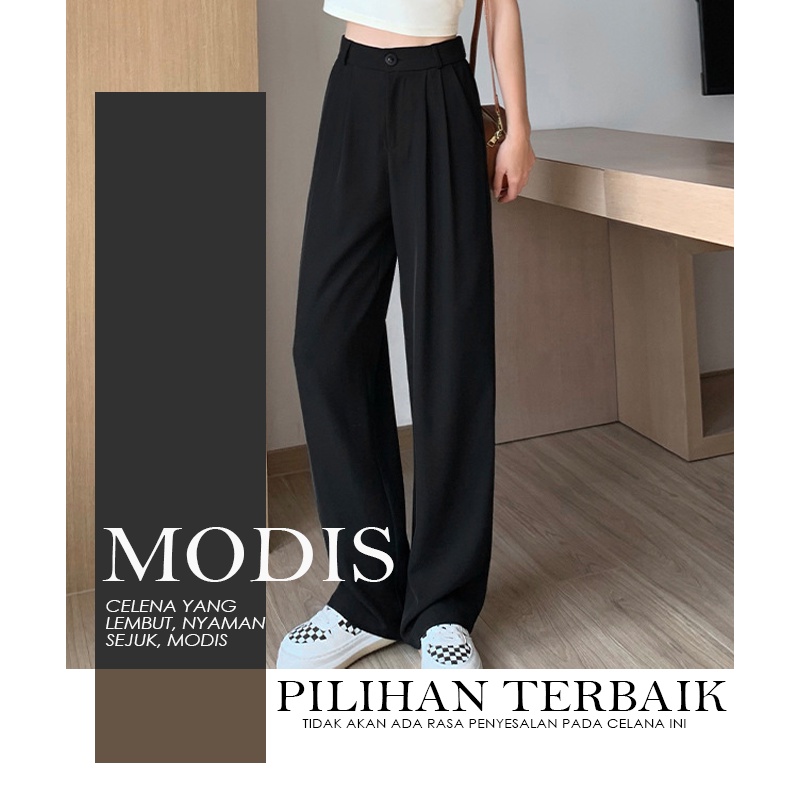 CJWP-H956 TINO TINO KULOT PANTS HIGHWAIST LOOSE PANTS TROUSERS WANITA - CELANA KULOT WANITA - CELANA KANTOR FORMAL/CASUAL