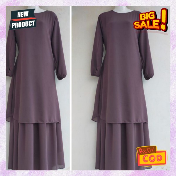 Dress Pesta Kondangan Mewah Gamid Kekinian Wedding Party Games Syari Dres Lebaran Elegan Gamiz Gamis