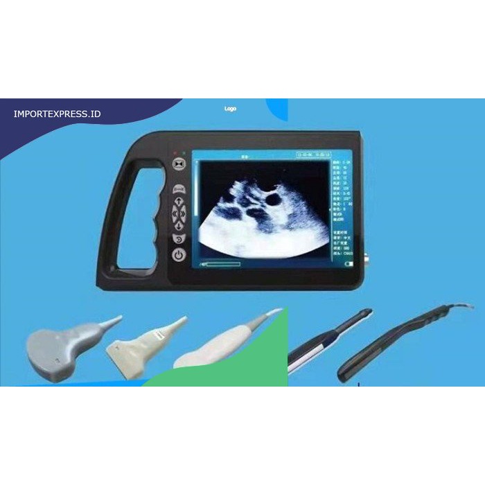 GT 8 Inch Alat USG Hewan Ternak Kehamilan Sapi Domba Kambing Kuda Babi - Cow, EU PLUG