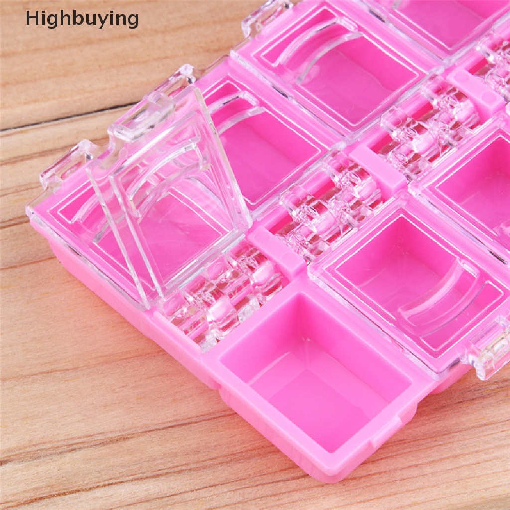 Hbid 12slot Kotak Penyimpanan Perhiasan Alat Nail Art Plastik Case Organizer Beads Jewelry Glory