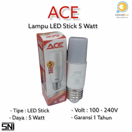 Lampu LED Stick ACE 5 watt Putih