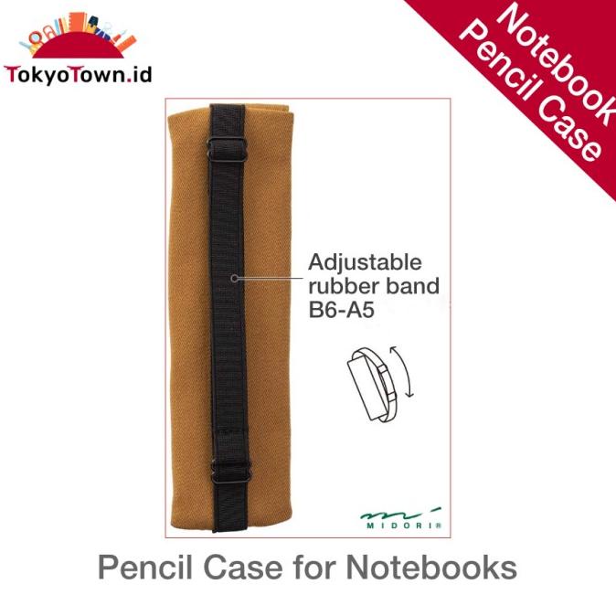 

Midori Pen Case With Bookband for B6 to A5 notebook