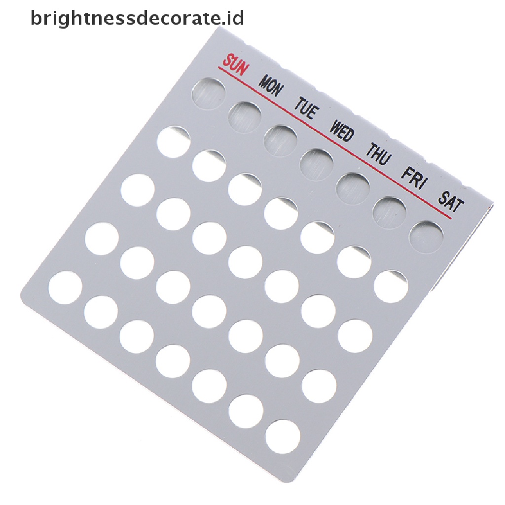 [Birth] 1pcs Pelicin Logam 100tahun Kalender Abadi Perlengkapan Kantor [ID]