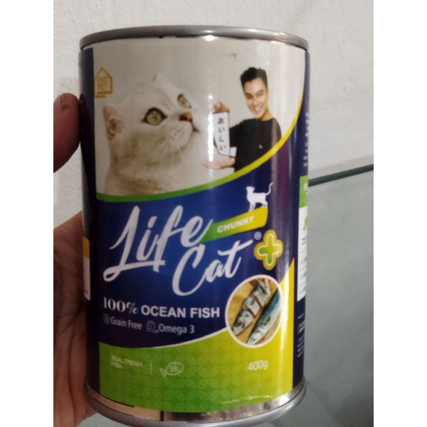 Life Cat Plus Chunky Ocean Fish Kaleng Kitten Adult 400 gr Makanan Kucing Basah