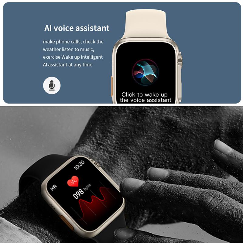 【COD】Newest Smartwatch SW17 (Z59 Ultra) Series 8 Full Touch HD Screen Wireless Charging Silicon Strap Supports NFC 128GB Memory