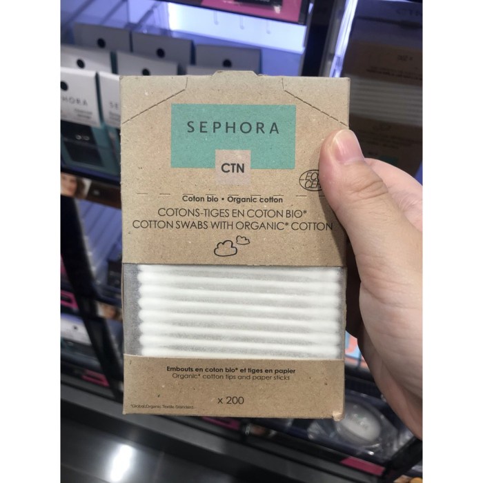 Jual Sephora Organic Cotton Buds Bud Swabs Swab Ecocert Isi 200