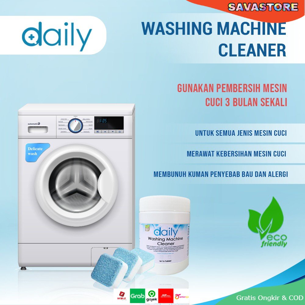 TABLET SERBUK PEMBERSIH AMPUH MESIN CUCI OBAT ANTI BAKTERI KOTORAN - DEEP CLEANING WASHING MACHINE