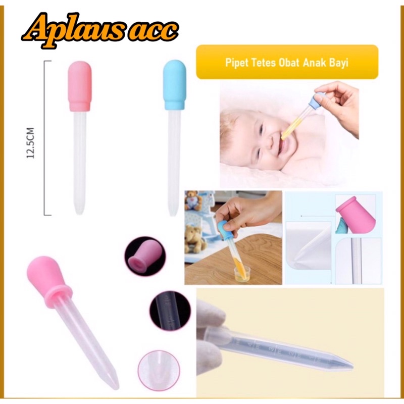 Pipet Tetes Obat Bayi 5ml Alat Bantu Minum Obat Bayi BPA Free Silicone