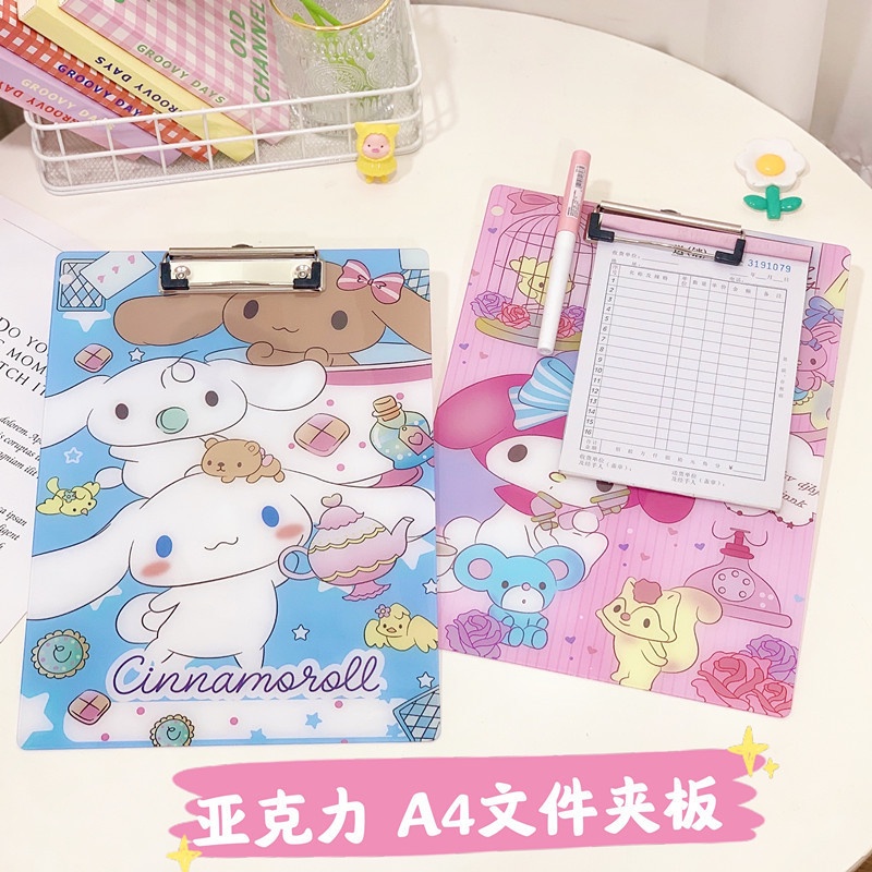 

ClipBoard / Papan Ujian Ukuran A4 Kartun Sanrio Characters