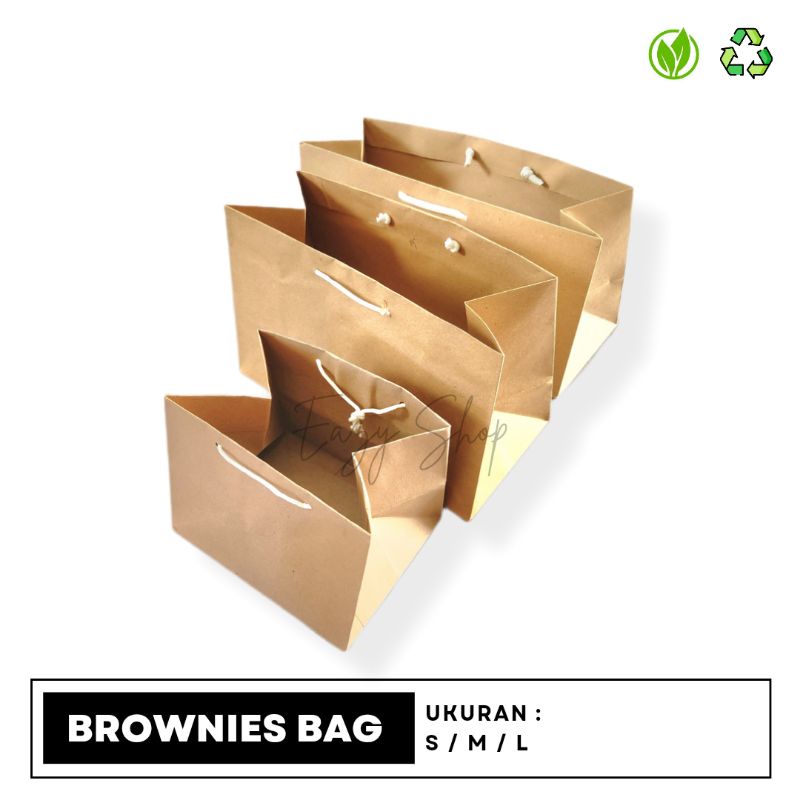 

Paperbag Brownies / Bolu Gulung Coklat Polos | Goodie Bag
