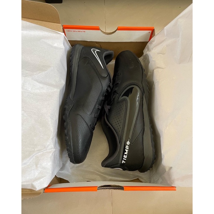 SEPATU FUTSAL NIKE TIEMPO LEGEND 9 ACADEMY TURF BLACK SMOKE GREY BNIB