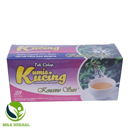 

Teh Celup Herbal Kumis Kucing 100% Alami Kencono Sari Isi 20 Tea Bags