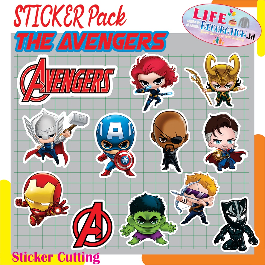 

STIKER THE AVENGERS / STICKER PACK AVENGER