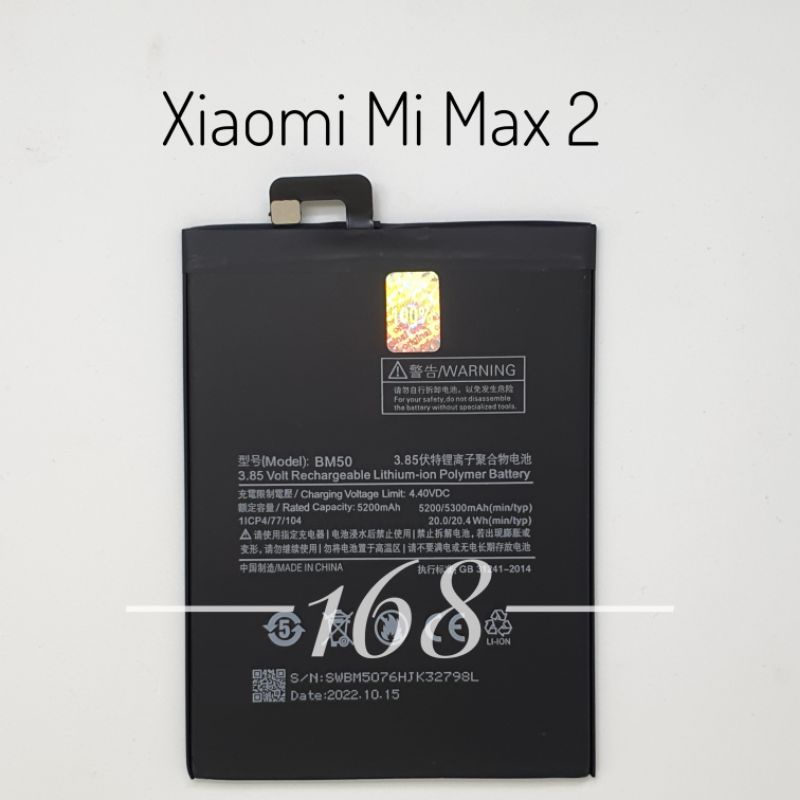 Baterai Batre Xiaomi Mi Max 2 BM50 Battery Xiaomi BM 50 Xiaomi Mi Max 2 Original