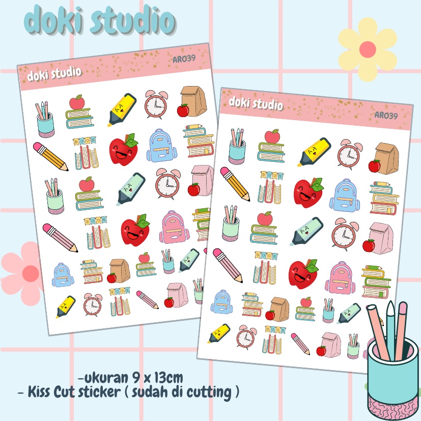 

[DOKI] Stiker Dekorasi Lucu / Sticker Journal / Stiker Aesthetic Memo Sticky Notes Journal Scrapbook Planner