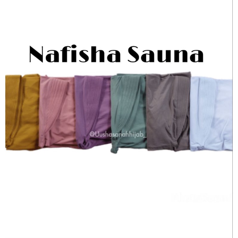 [Ori Nafisha Hijab]SAUNA••hijab instan jersey super ••bergo ped rampel