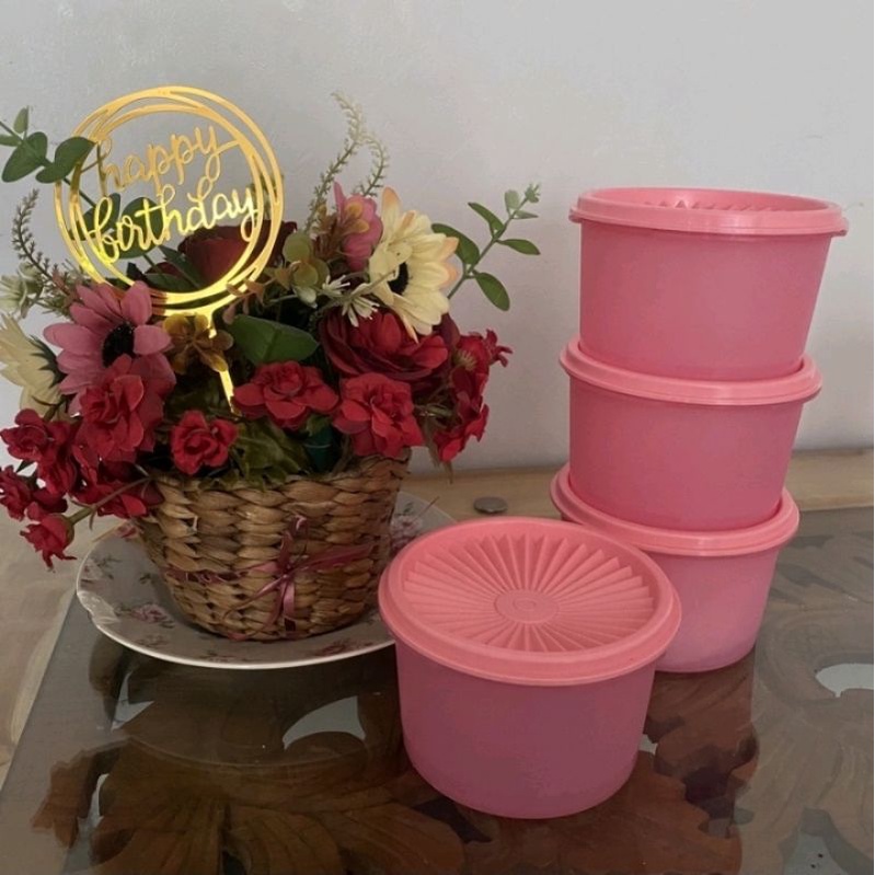 toples mini deco canister 600ml tupperware toples lebaran toples serbaguna