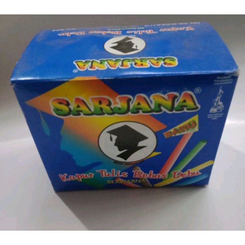 

Kapur Tulis Warna Warni Merek Sarjana 1 kotak isi 50 pcs