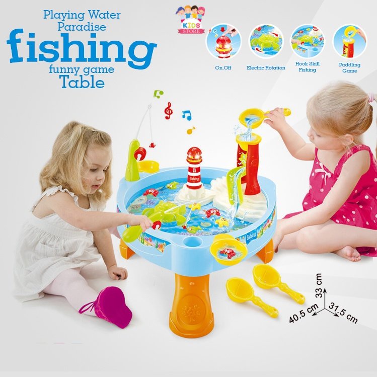 Water Paradise Fishing Game Magnet | Mainan Pancing Ikan Magnet Kolam | Kado Ulang Tahun Anak Memancing Anak Laki Laki