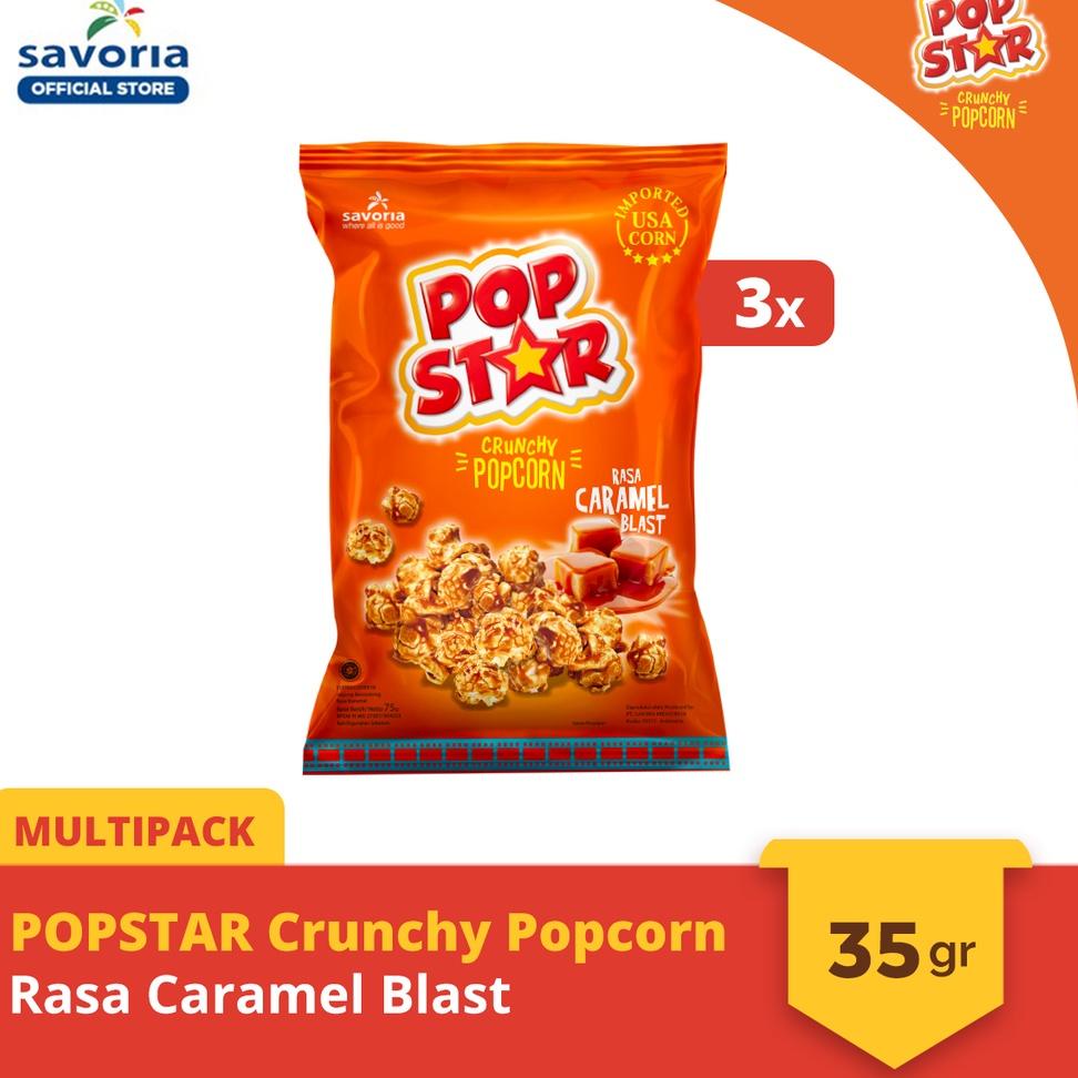 

Laris ' [Multipack] POPSTAR Crunchy Popcorn Caramel Blast 3x35gr ☃