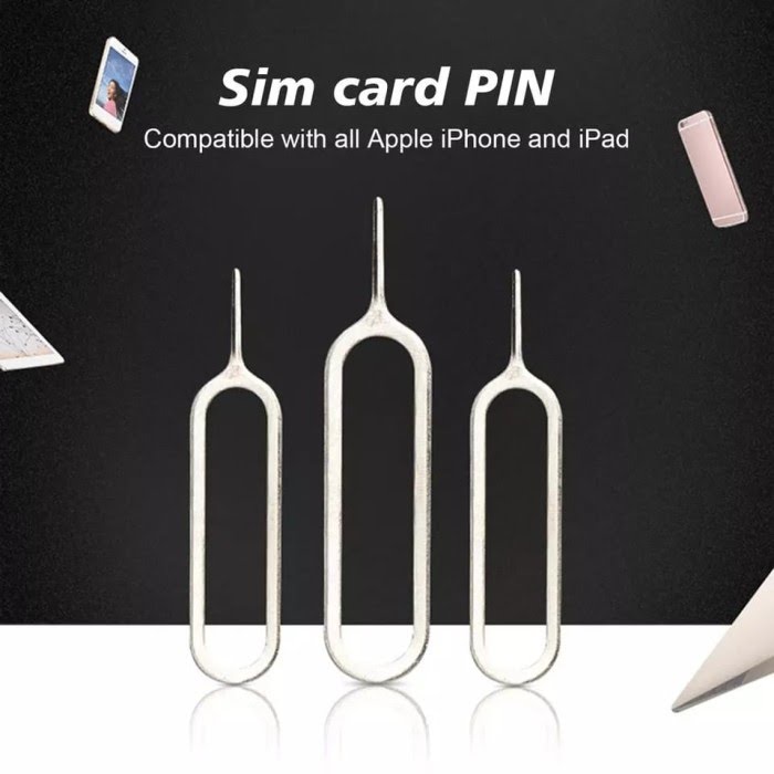 BAGUS! Jarum Tusukan SIM INJECTOR/Pembuka SIM/Card Memory SD Micro PIN TREY/Bahan Metal/Jarum-Buka SIMCARD Kartu Tusuk an lubang HP Ejector/Colokan Lobang Pem Buka Kartu Slot Tray OPPO iPHONE