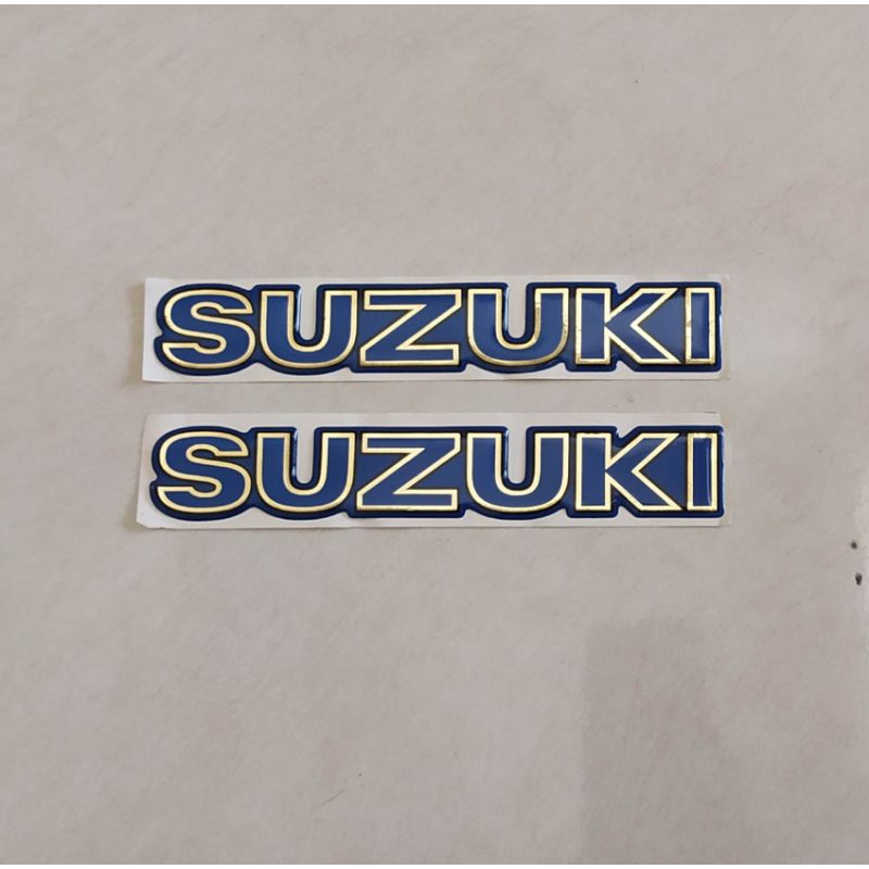 1 pasang stiker suzuki biru tangki thunder 250
