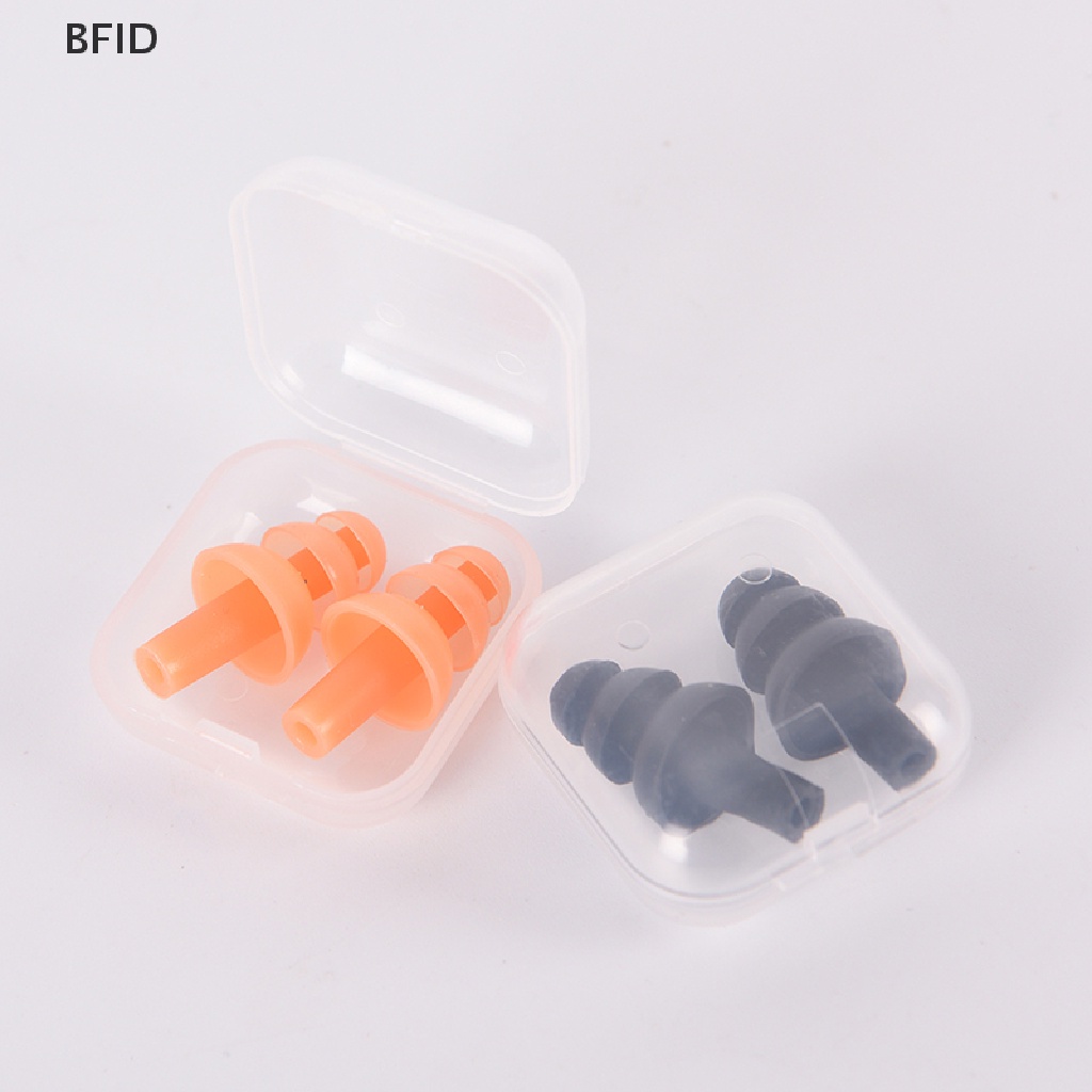 [BFID] Penyumbat Telinga Silikon Lembut Reusable Ear Plugs Sleep Swimming Work Noise reduction [ID]