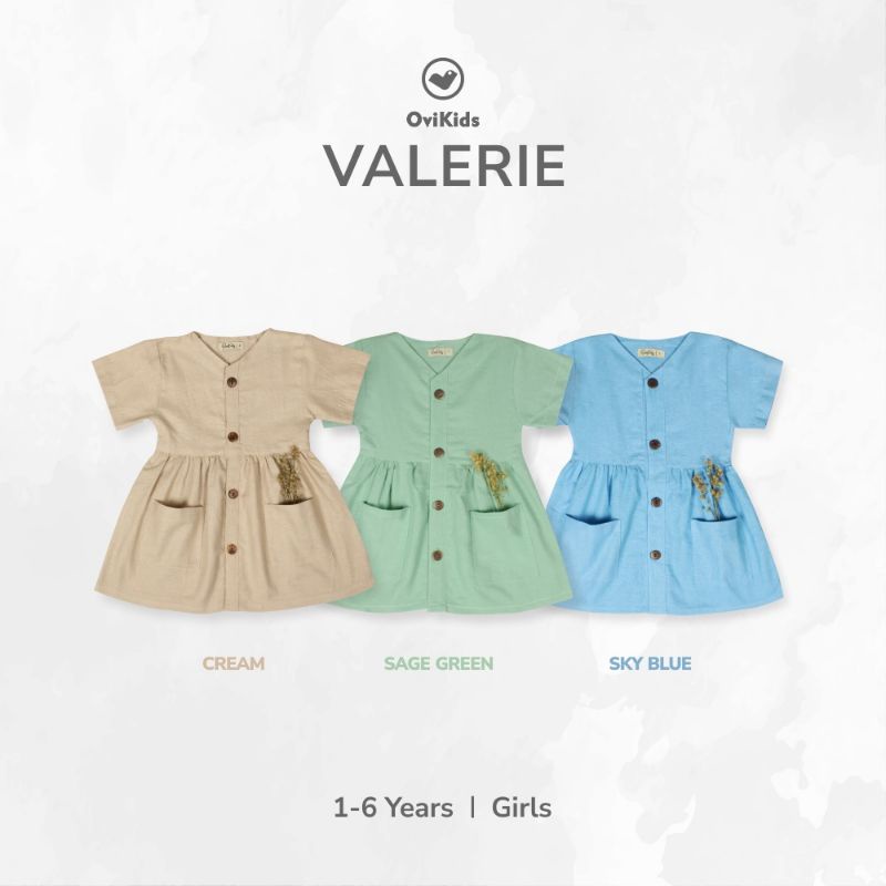 OVIKIDS -DRESSY -VALERIE | Atasan baju drees anak perempuan (1-6 tahun)