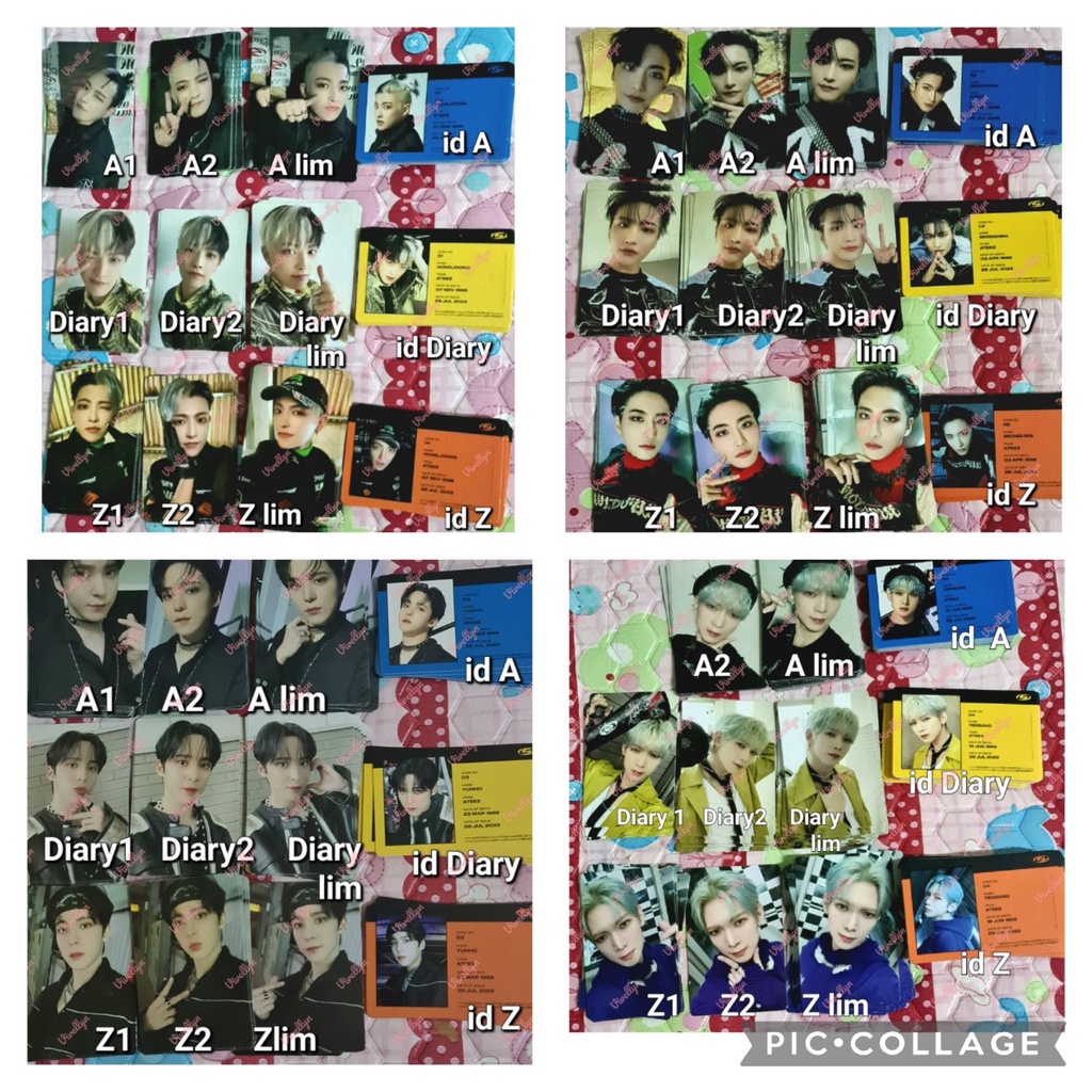Photocard PC Album Ateez Movement Guerilla Hongjoong Seonghwa Yunho Yeosang (READY)