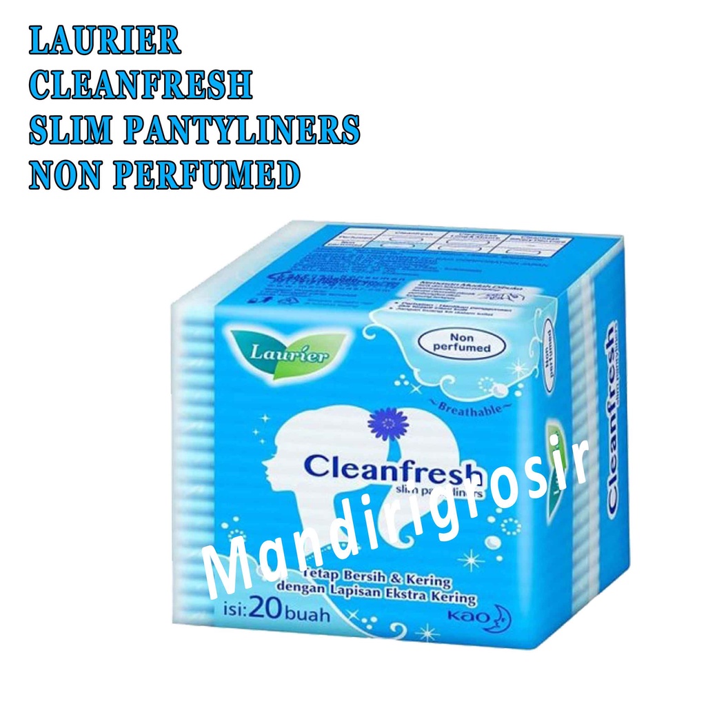 Laurier Isi 20buah* pantyliners* Laurier Cleanfresh