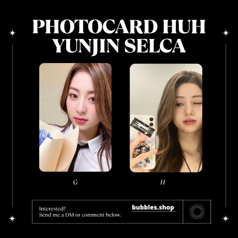 PHOTOCARD UNOFFICIAL YUNJIN LE SSERAFIM SELCA