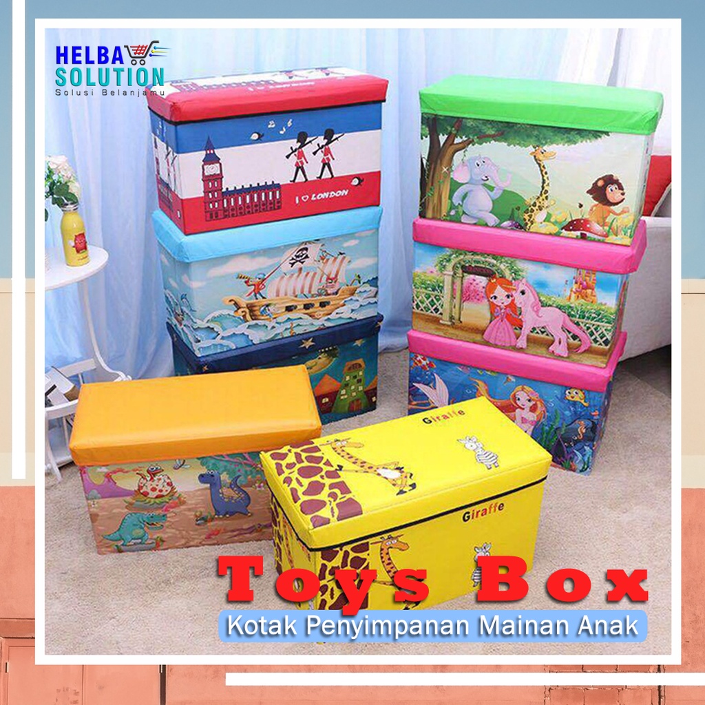 Toys Box Storage Box JUMBO Kotak Penyimpanan Mainan Anak Serbaguna Kapasitas Ukuran Besar