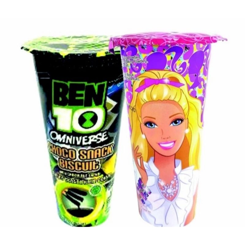 

Choco Stick Jumbo Barbie, Ben 10 Snack 45 gram