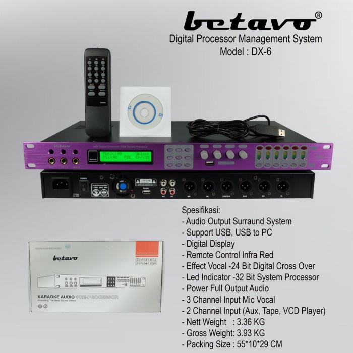 Professional Digital Processor Management Betavo DX6 | DX-6