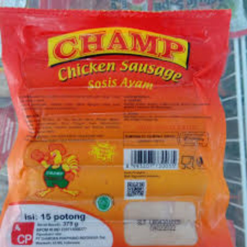 

Champ Sosis Ayam 375 gr isi 15 (Frozen food)