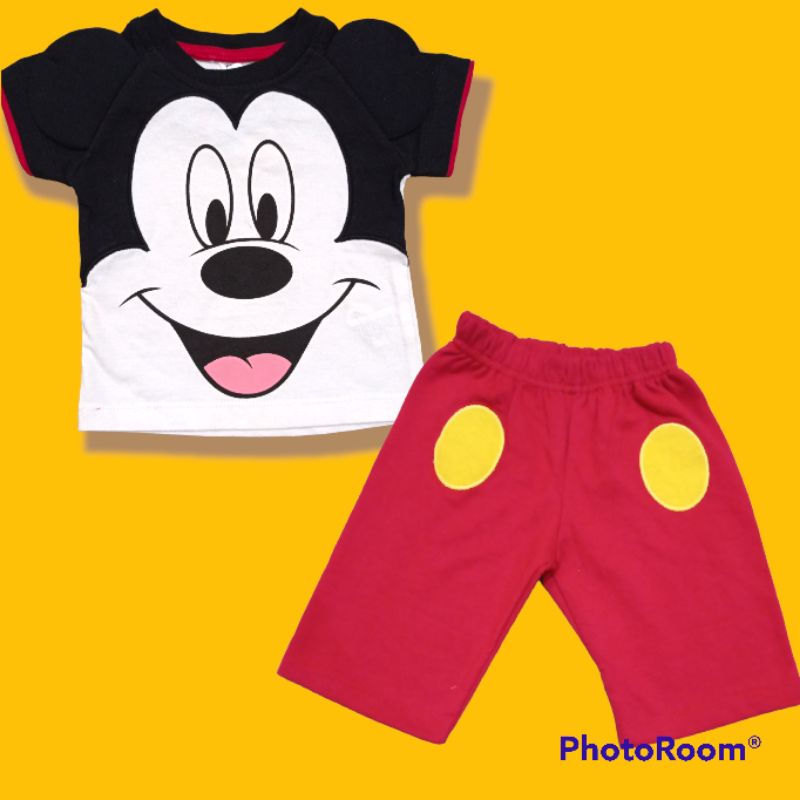 Setelan Bayi lebar dada 22 cm/ Usia 0-6bulan/ Karakter Disney Brand Nevada Matahari