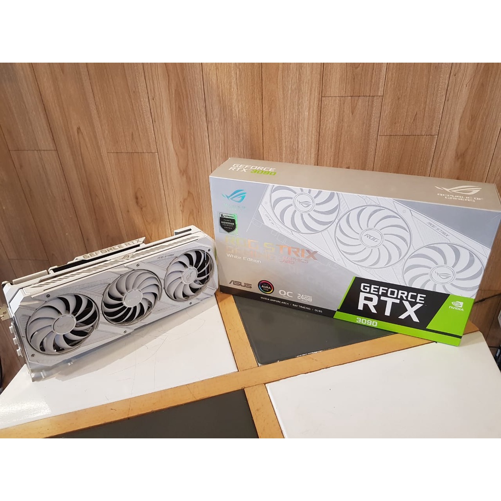 VGA ASUS ROG STRIX OC NVIDIA GeForce RTX 3090 24GB GDDR6X WHITE