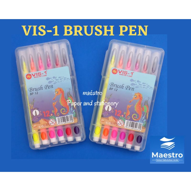 

Brush Pen Vis-1 12 Warna Kekinian Murah Termurah