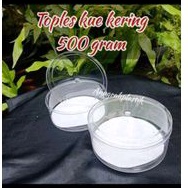 12 pcs Toples nastar bulat mika / toples kue kering / toples lebaran