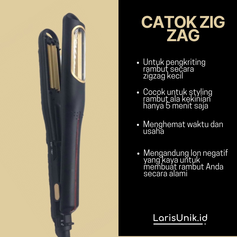 Catokan Curly Zigzag Rambut Genteng Kecil Mini Jagung Catok Cetokan Catoka Carokan Alat Pengeriting Pengriting Pengkriting Keriting Kriting  Rambut Zigzag Genteng Mini Kecil Keramik Ion Otomatis Salon Terbaru Ori Bagus Murah Premium Original