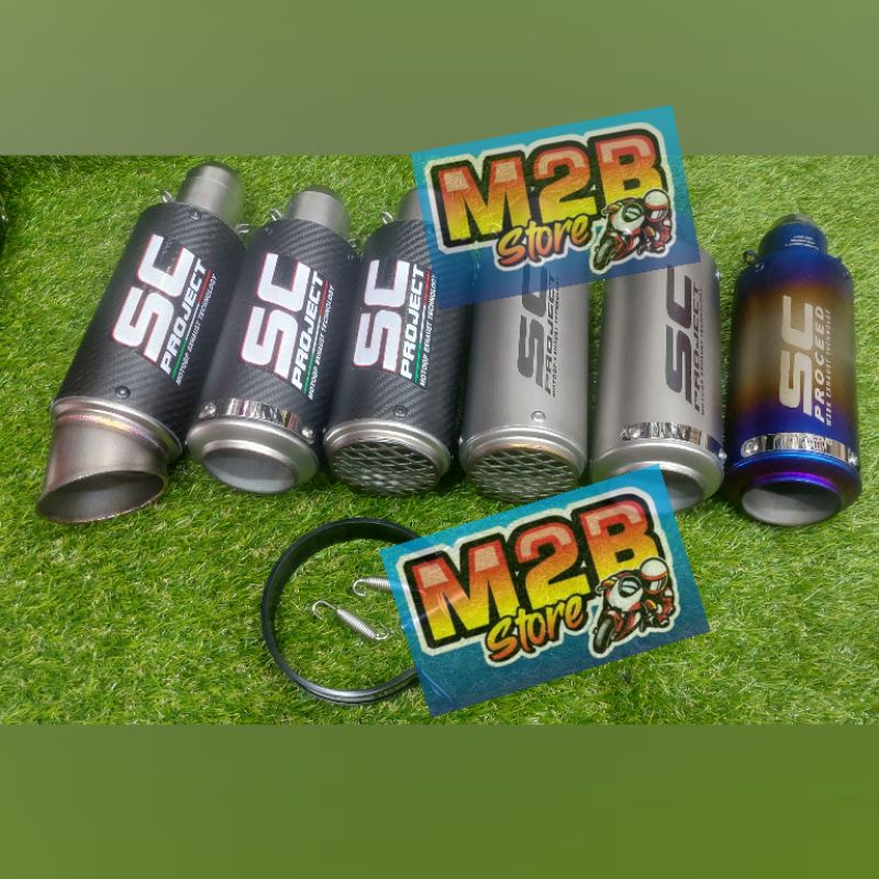 Silincer Slencer Knalpot Import  51 SC Project Carbon Pelangi Titan Jaring Vixion R New NVL Satria S
