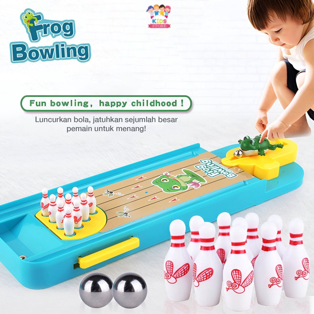 Frog Bowling Board | Mainan Seru Untuk Keluarga | Mainan Bowling Anak | Mainan Edukasi Anak Laki Laki | Mainan Terbaru 2022 Anak Perempuan