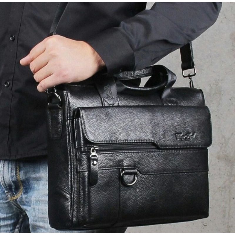 Tas kantor/Tas kerja pria dan wanita kulit asli import ORIGINAL 100%