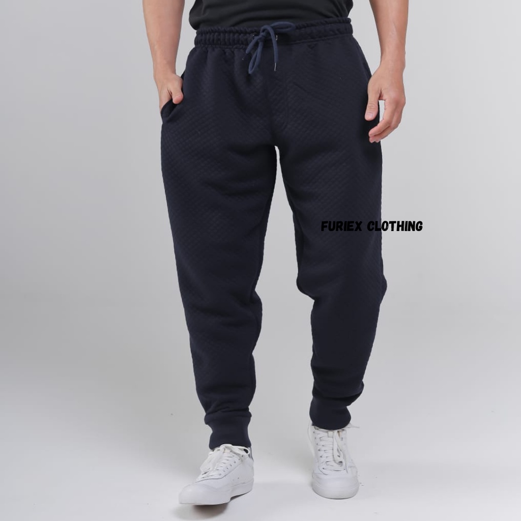 JOGER COMFY FRX | COMFY JOGER PANTS PRIA WANITA KEKINIAN BAHAN KNITT DIAMOND