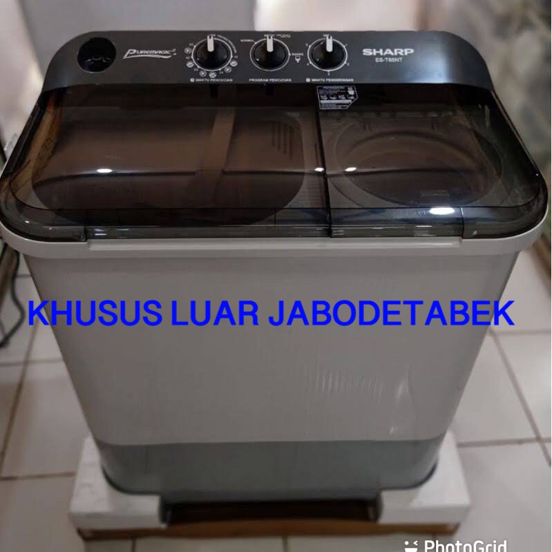 Mesin Cuci 2 Tabung SHARP EST 65NT (6 KG) dan EST 75NT (7 KG) Garansi Resmi UNTUK LUAR JABODETABEK