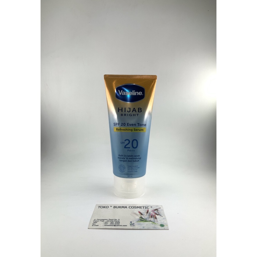 VASELINE HIJAB BRIGHT REFRESHING BODY SERUM SPF 20 PA+ 180ML