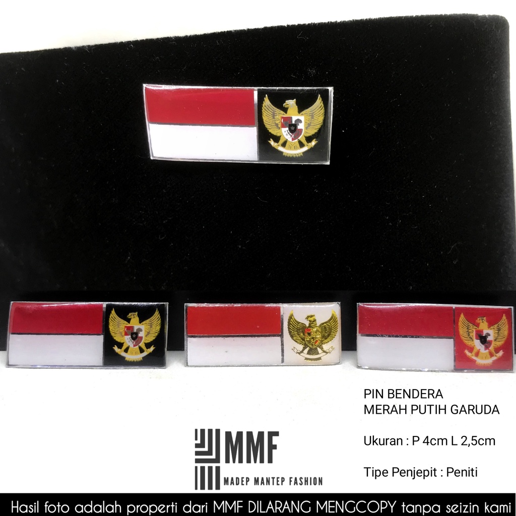 Pin Bendera Merah Putih Garuda Pin Merah Putih - PIN BENDERA MERAH PUTIH