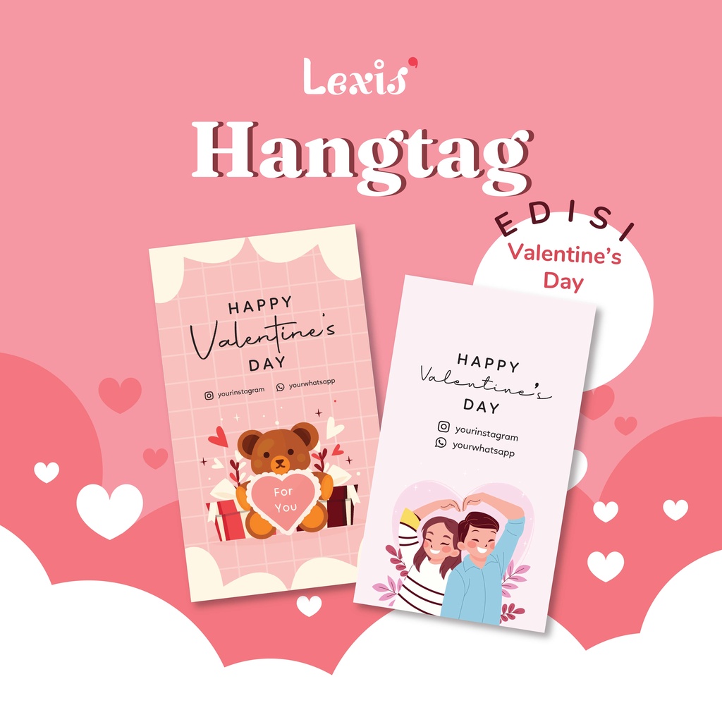 

Hang Tag Baju 1 Sisi Edisi Valentine Hari Kasih Sayang (FREE DESIGN) - Label Baju - Cetak Hang tag Baju - Label Merek - Merek Baju - Hangtag Gift Kado Hadiah Hari Kasih Sayang Valentine 2023